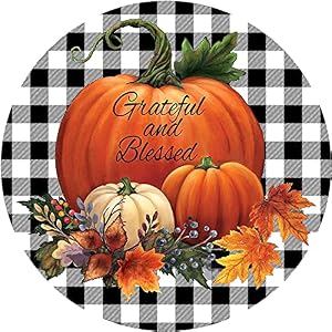 Round Metal Tin Sign Rustic Wall Decor Wall Plaque Fall Wreath Sign, Pumpkin Wreath Sign,Suitable for Home Garden Kitchen Bar Cafe Restaurant Garage Wall Decor Retro Vintage 12x12 Inch Round Metal Tin Sign Rustic Wall Decor Wall Plaque Fall Wreath Sign Pumpkin Wreath SignSuitable for Home Garden Kitchen Bar Cafe Restaurant Garage Wall Decor Retro Vintage 12×12 Inch