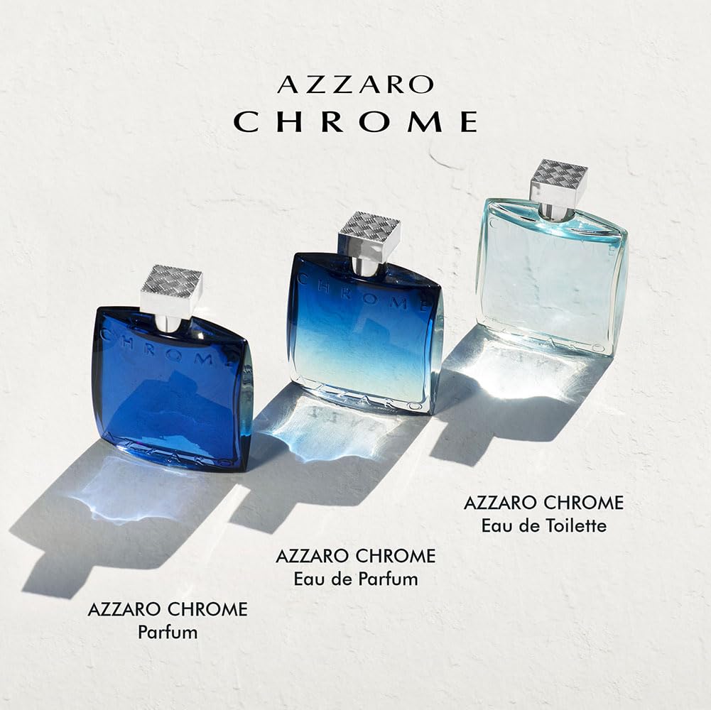 Azzaro Chrome Parfum 50 ml- Fresh Aromatic Mens Cologne - Intense Fougère Citrus Fragrance - Notes of Bergamot - Lasting Wear for Day & Night - Masculine Clean Scent - Luxury Perfumes for Men 4