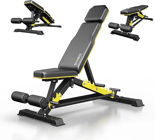 Heavy Duty Bench Adjustable Workout Bench Press Set for Home