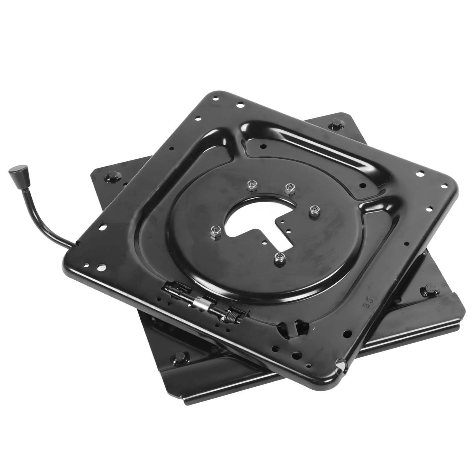 Base Girevole del Sedile 360 ​​gradi 8 Ingranaggi Regolazione Rotazione 130 Kg Carico Massimo Sedia in Acciaio Laminato a Freddo Sgabello da Bar Piastra di Montaggio Girevole Accessori Per Auto Adatto