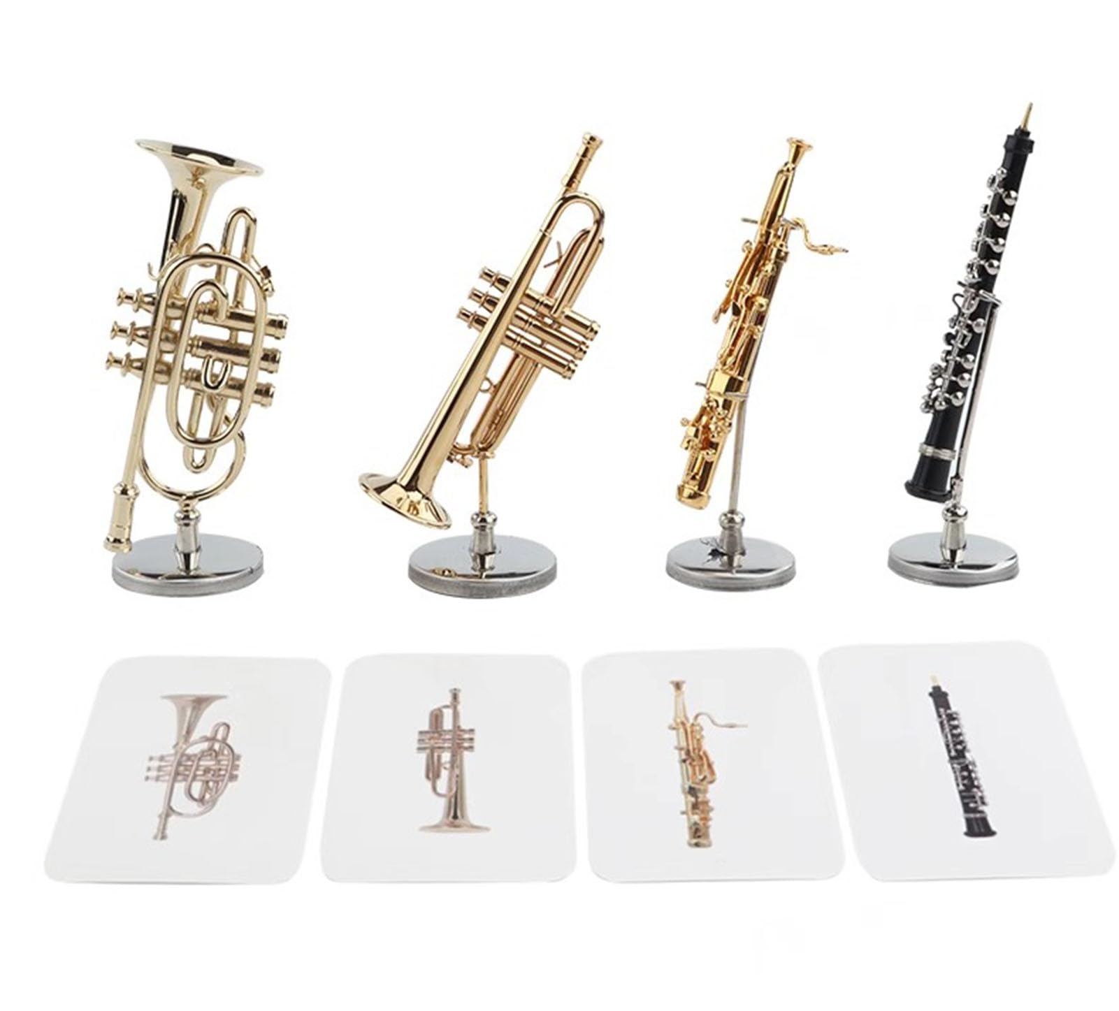 Zestaw modeli mini instrumentów muzycznych Montessori, pomoce naukowe do nauczania języka dziecięcego