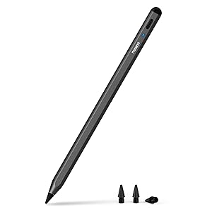 Metapen Penna A8 Compatibile con Apple iPad 2018 - 2025, Ricarica Rapida, Sensibile all’Inclinazione & Rifiuto del Palmo, Stylus Pencil con ipad 11 A16 / 10 / 9 / 8 / 7, Pro 11 / 12.9, Air 3 / 4 / 5 / M2 / M3, Mini 5 / 6 (Nero)