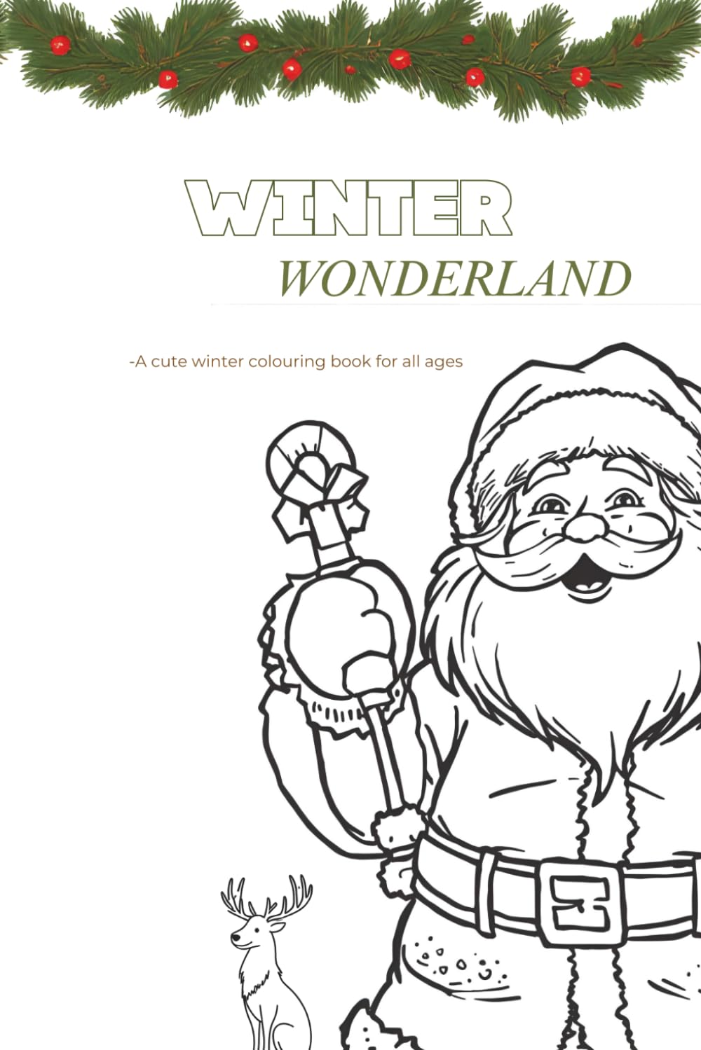 Winter Wonderland - Christmas Coloring Book: Cute winter coloring book for all ages
