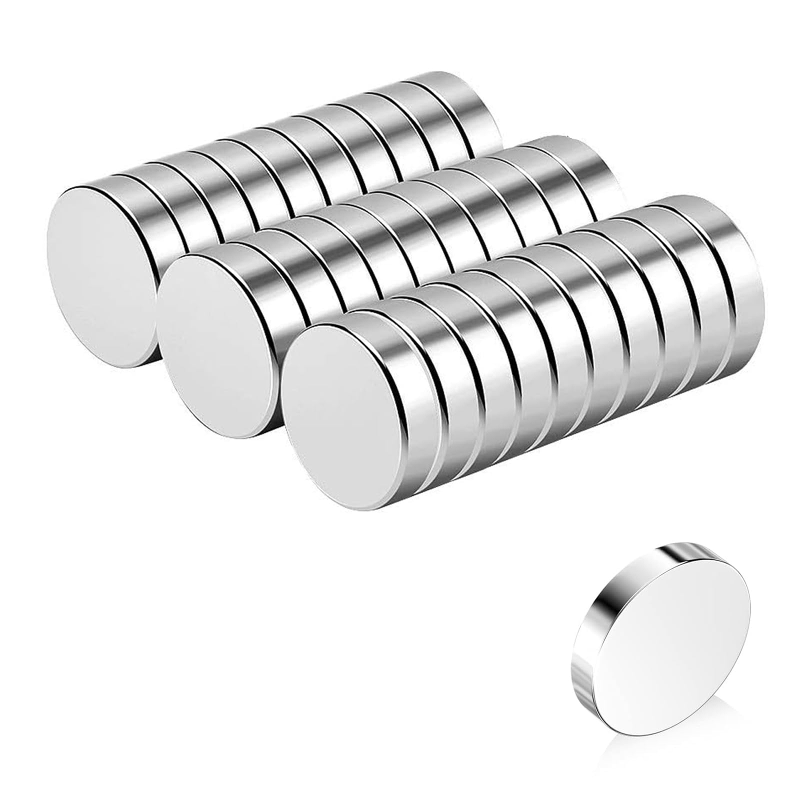VNDUEEY Kleine Magnete – 50 Stück, 8x3 Mm, Stark, Für Kühlschrank, Whiteboard & Basteln