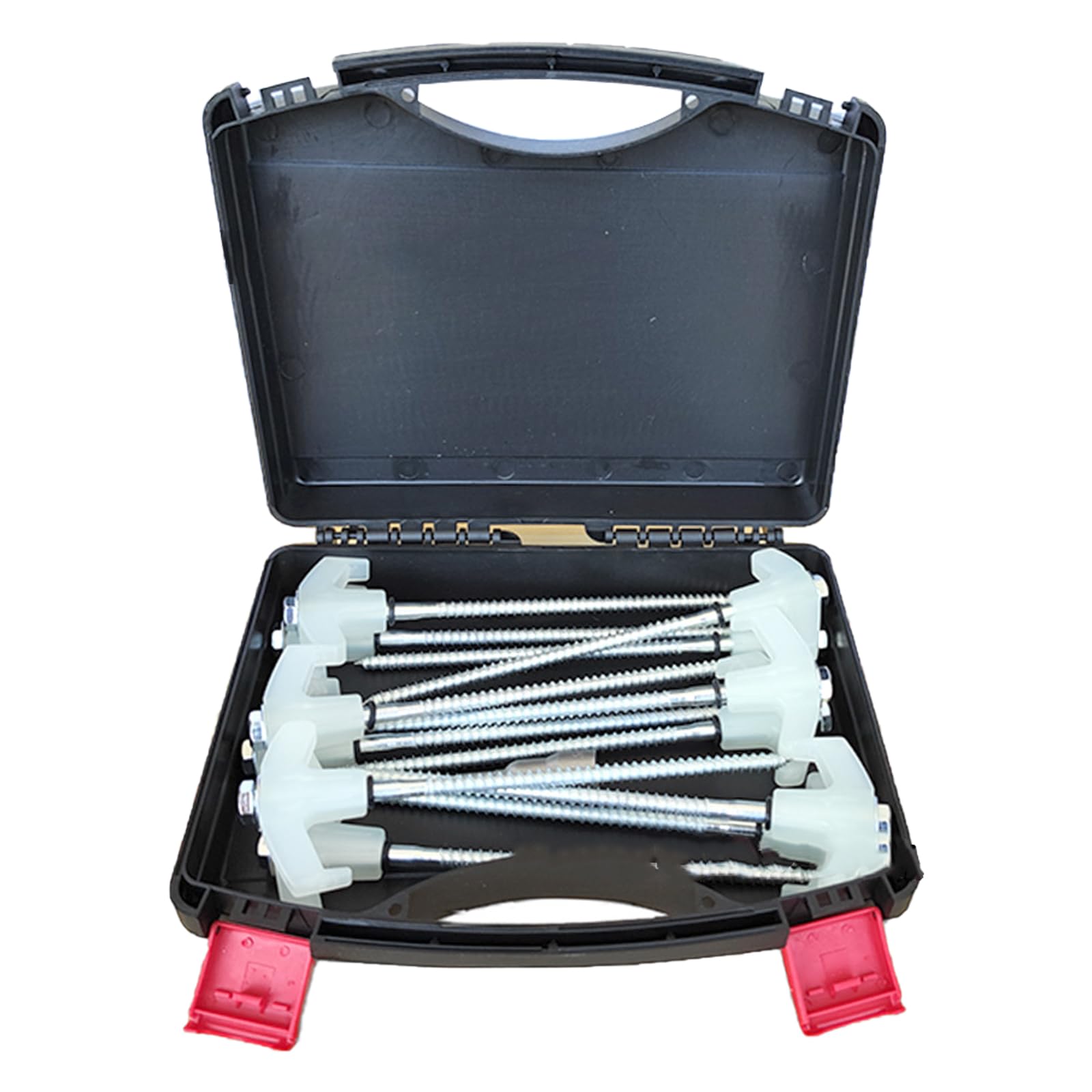 Piquet de tente de camping en acier au carbone - Clous moulus - Pics fixes pour soutenir la tente de camping