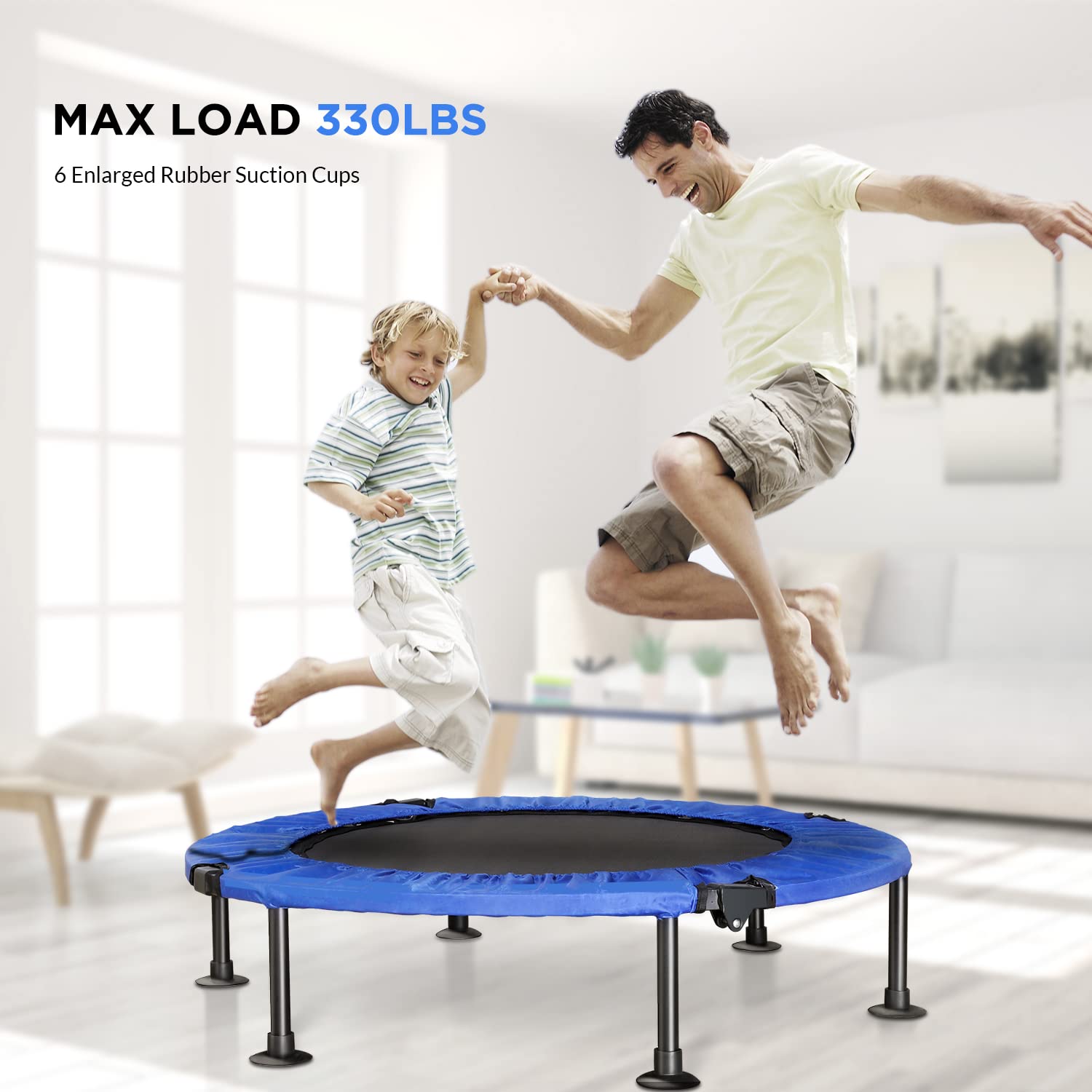 Amazon | トランポリン 大型102CM こども用 大人 室内 室外兼用 耐荷重