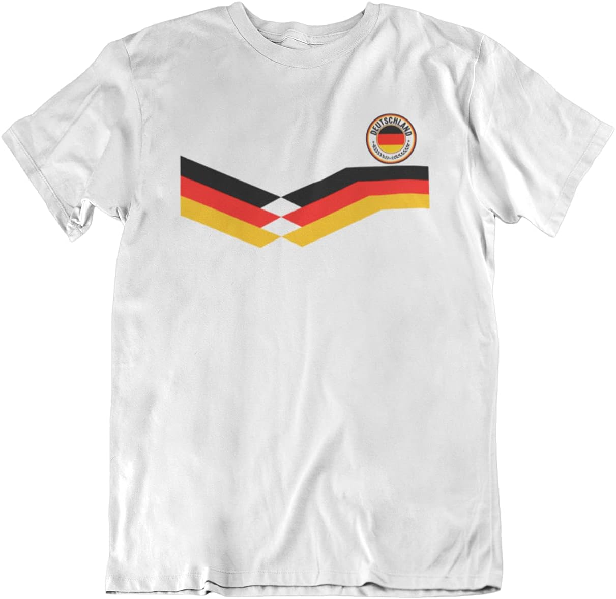 Deutschland Germany - Girls or Boys Unisex Retro Style Football Organic Cotton T-Shirt