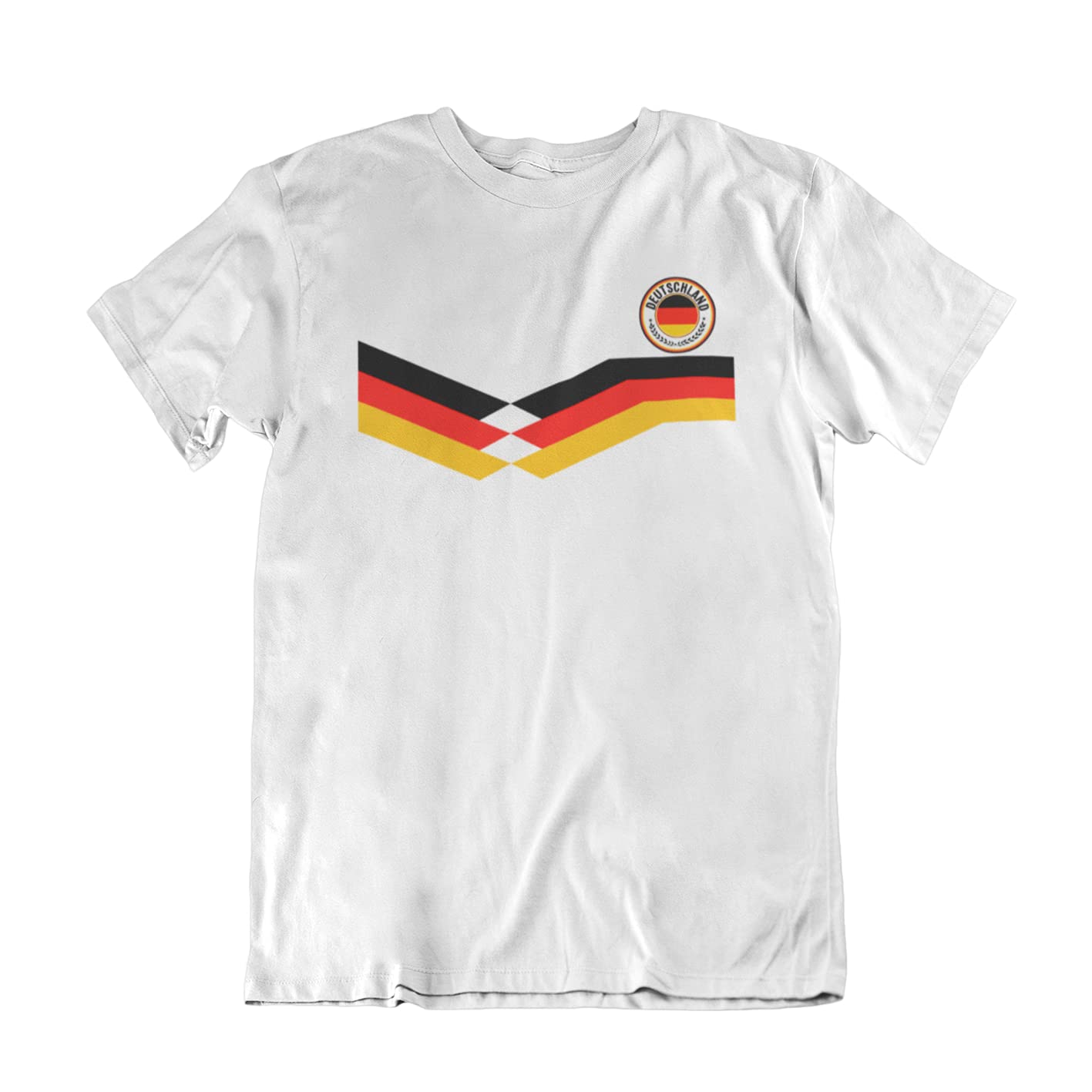 Deutschland Germany - Girls or Boys Unisex Retro Style Football Organic Cotton T-Shirt
