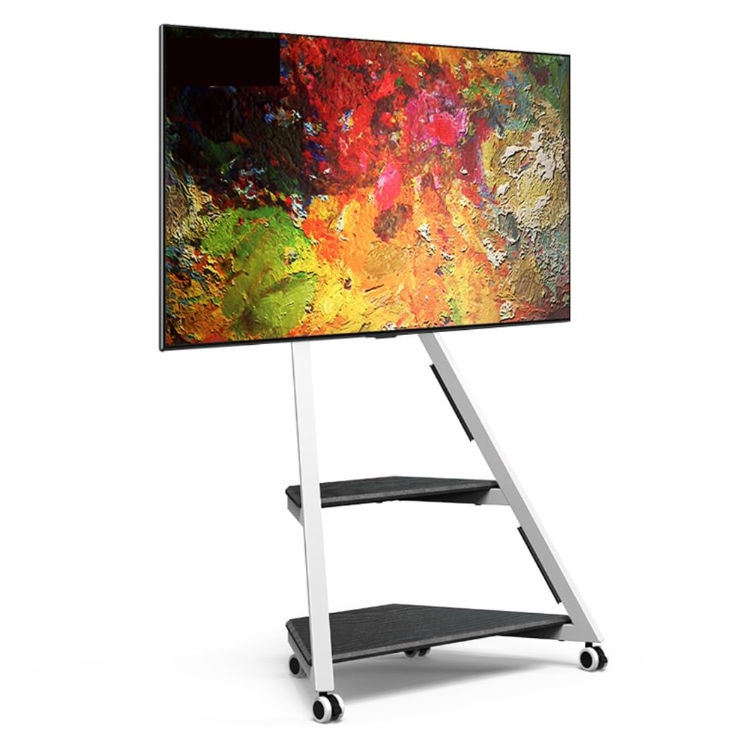 OLSKFUH Television Stands Tv Stand Tvstand Mobile Tv Stand For 32 To 65 Inch Tvs Floor Tv Cart Stand Height Adjustable Swivel Tv Rolling Stand With Storage Shelves Tv Bracket Tv,D-32