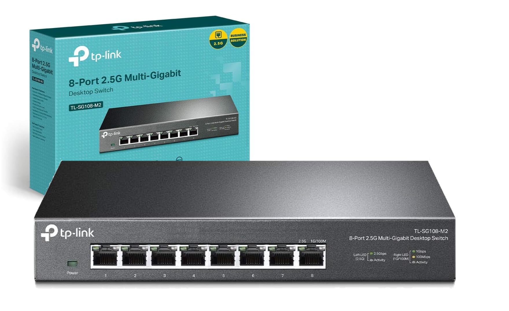 Switch Ethernet 2.5G TP-Link TL-SG108-M2 con QoS e IGMP Snooping 4