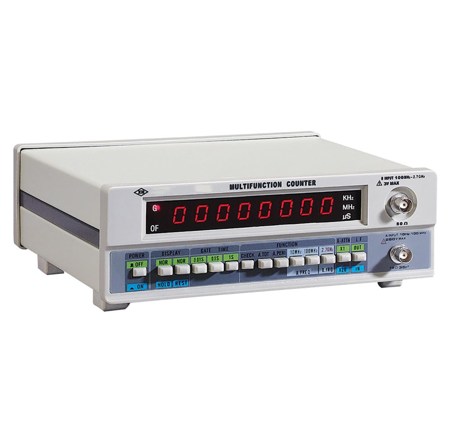 Misuratore di frequenza digitale da 100 MHz a 2,7 GHz, display a 8 cifre ad alta precisione per misurazione della potenza industriale e analisi del segnale