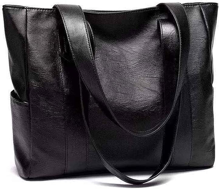 Image of Crossbody Bag for Women, Black Tone Shoulder Handbag for Women, Grain Texture with Inner Padded Pocket Handbag
