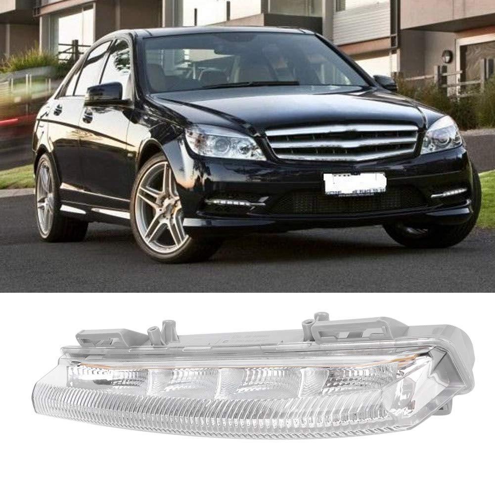 Aramox DRL Daytime Running Lights for MercedesBenz W204, W212, R172 Left Side Replacement Lamp 20490689002049069000 ABS Construction, Enhanced Visibility, Direct Fit LED