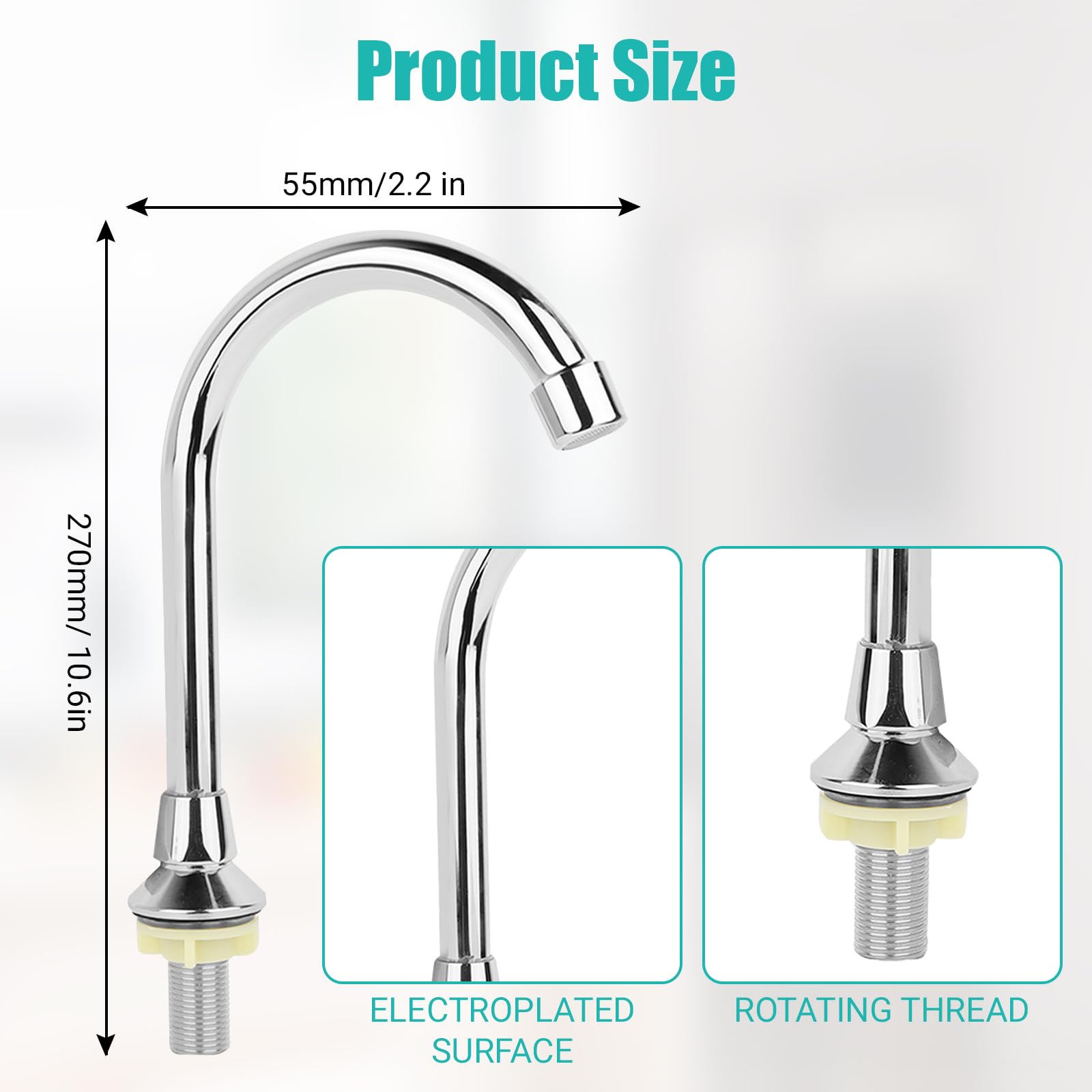 GAESHOW G1/2" Robinet de Commande au Pied sans Contact, Robinet à Pédale, Valve D'eau à Pédale, pour Laboratoire, Écoles, Usines, Hôpitaux