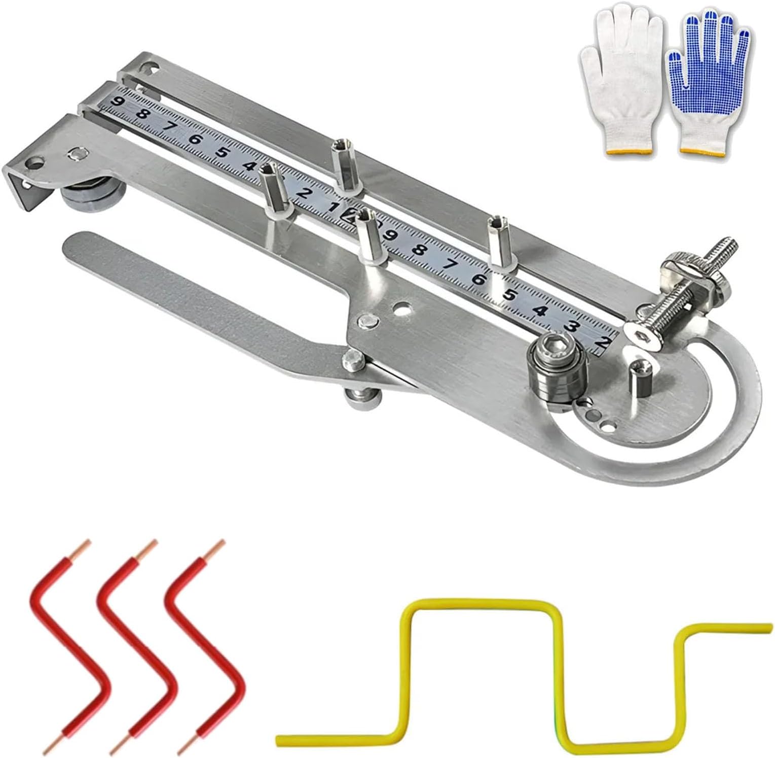 Portable Stainless Steel Wire Bender, Precision Bending Tool for 16.4mm Max Cable, Electrical Panels, Breadboards Jumper Wires Bending & DIY Projects