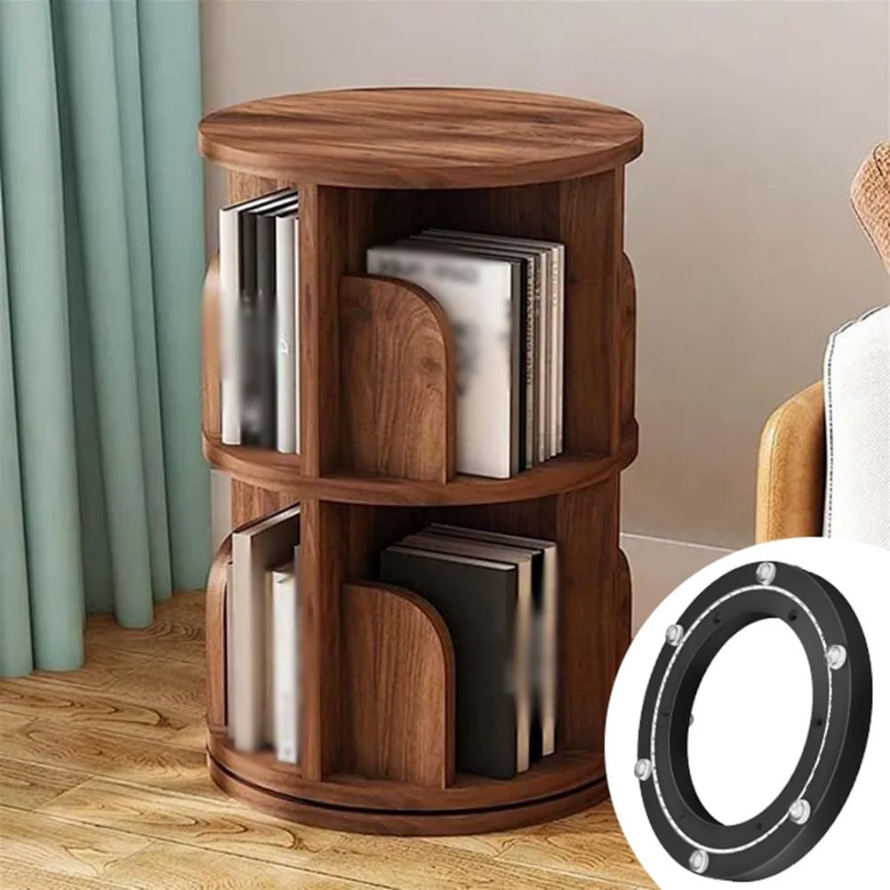 30 cm Łożysko Obrotowe ze Stopu Aluminium, Obrotowa Płyta Łożyskowa Lazy Susan 50 kg do Stołu Obrotowego, Regał na Książki