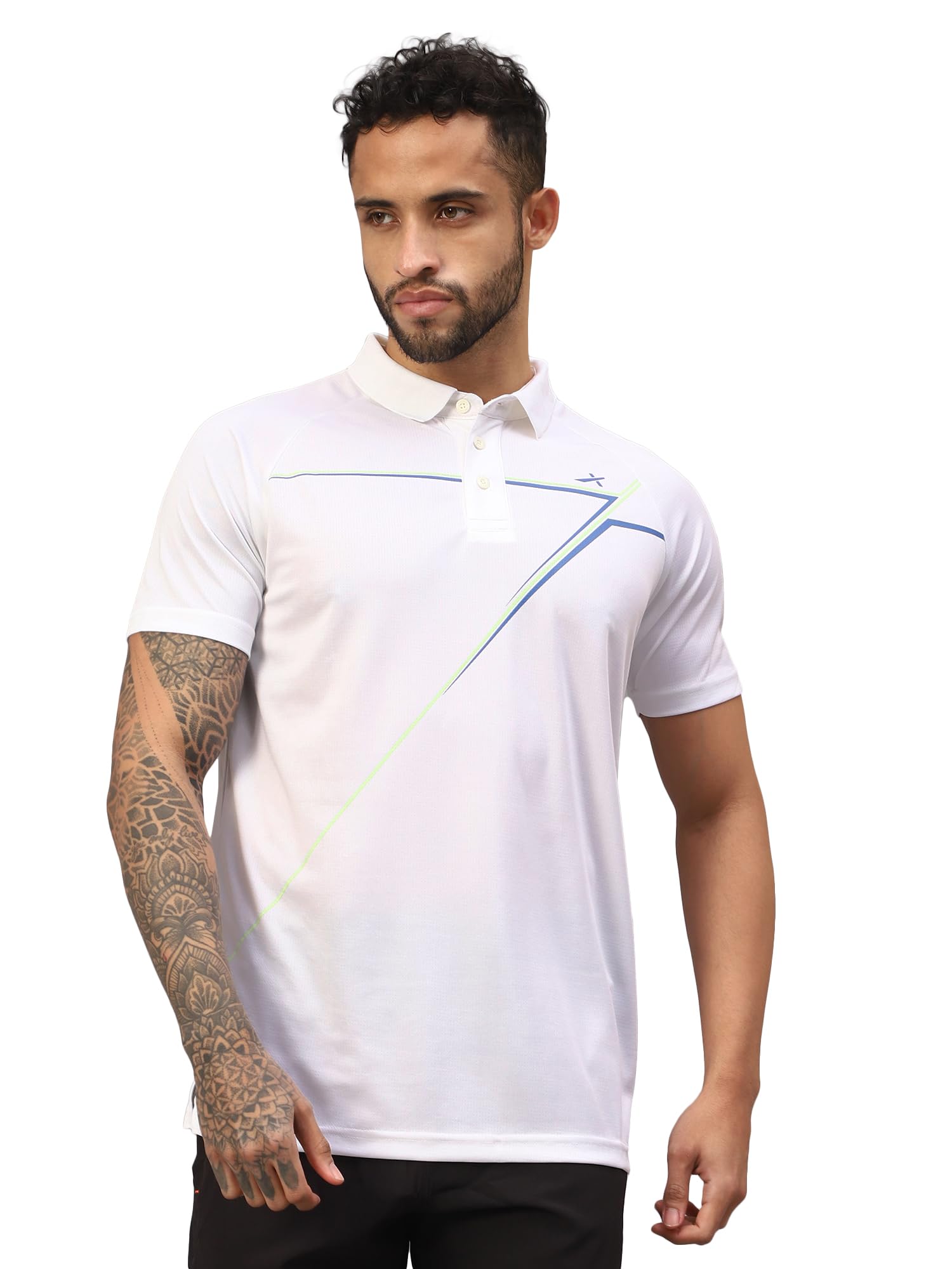 OMT-263 Men Stylish Polo Neck Half Sleeve Tshirt-image-22