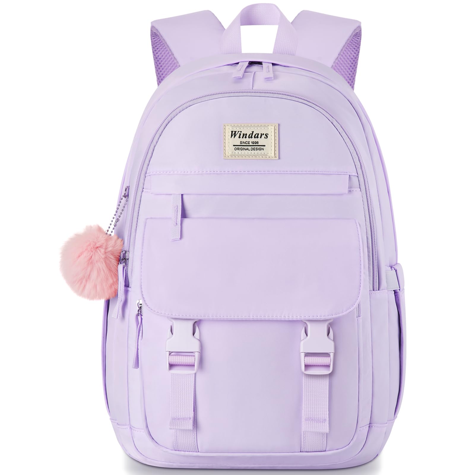 WINDARS School Backpack for Teen Girls, Cute College Backpacks for Women Students Aesthetic Bookbag Large 15.6 Inch Laptop Bag Middle School Travel