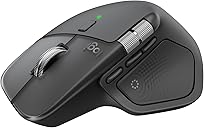 Logitech MX Master 4, Ergonomic Wireless Mouse with Advanced Performance Haptic Feedback, Ultra-Fast Scrolling, USB-C Charging, Bluetooth, Windows, MacOS - Graphite
