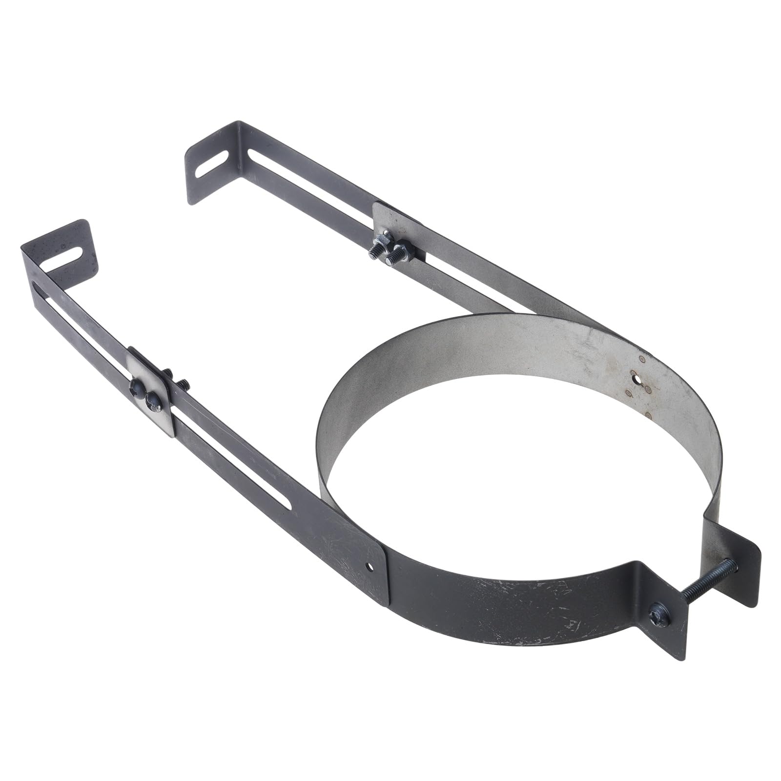 Portable Chimney Pipe Clamps Adjustable Sturdy Stainless Steel Holders for Wall Diameter 150 Mm Designs Chimney Brackets