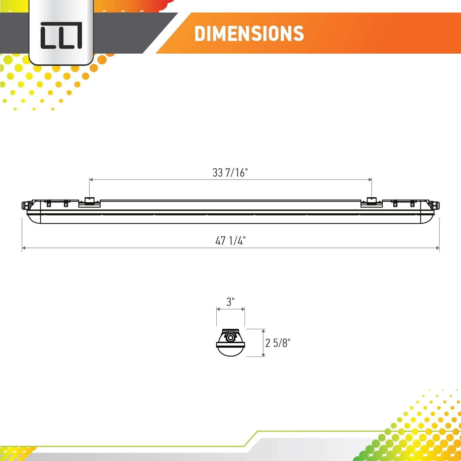 🔥 LLT 4FT LED Vapor Tight Light Fixture 36W, Indoor Outdoor Commercial Waterproof Shop Light for Car Wash, Walk in Freezer, Garage, 2700 Lm, IP66, 100W Fl. Equivalent, 100-277V, 5000K (Daylight) Blасk Frіdау Sаlе 2022 LLT 4FT LED Vapor Tight Light Fixture 36W, Indoor Outdoor Commercial Waterproof Shop Light for Car Wash, Walk in Freezer, Garage, 2700 Lm, IP66, 100W Fl. Equivalent, 100-277V, 5000K (Daylight)