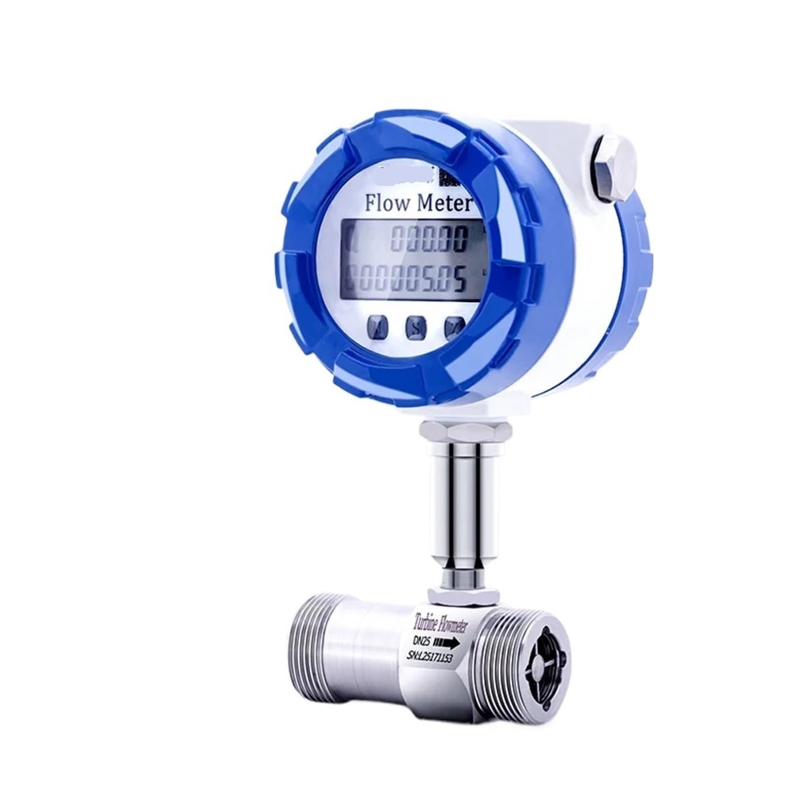 BALYDLUL Digital Flowmeter Water Flow Meter 4-20mA RS485 Signal Flow Sensor(DN4)