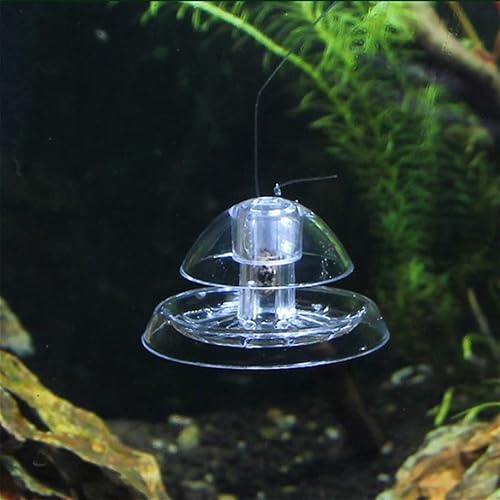 Miniatura 3 de ShanLily Trampa de caracoles de plástico para acuario para pecera, atrapa caracoles transparentes, plantas de peces, sanguijuela planaria, caja de