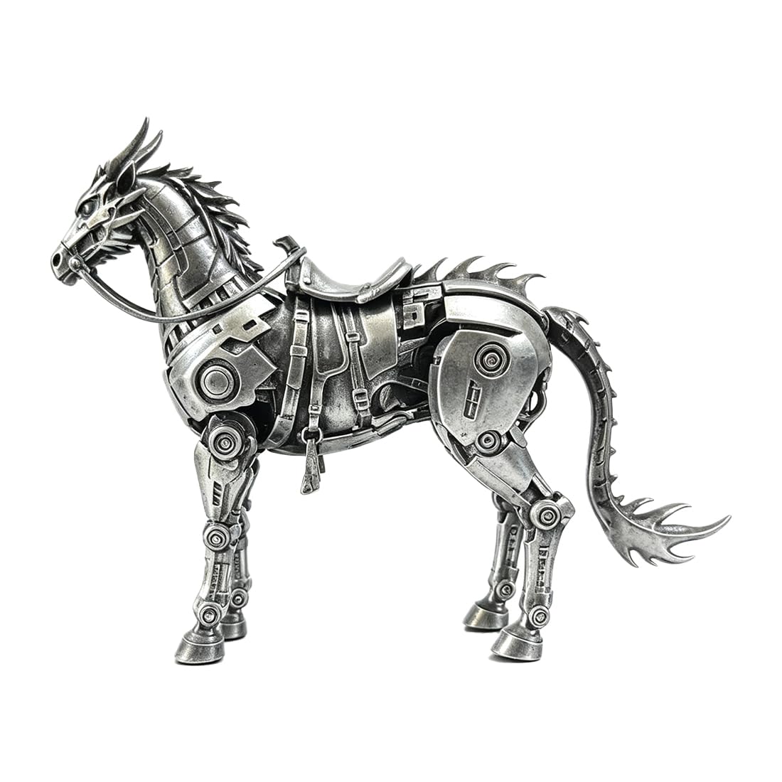 3D Metal Mechanical Dragon Horse Puzzles Model Steampunk DIY Assembly-Large