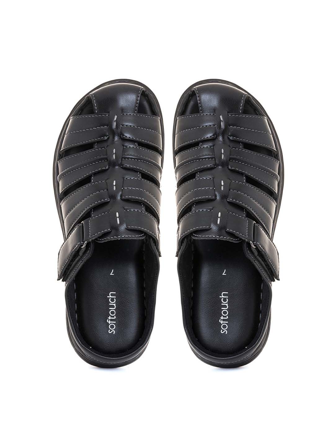 Khadims Softouch Black Casual Fisherman Sandal for Men (9361256) (B0BXWXXDZ1) Amazon Price History, Amazon Price Tracker