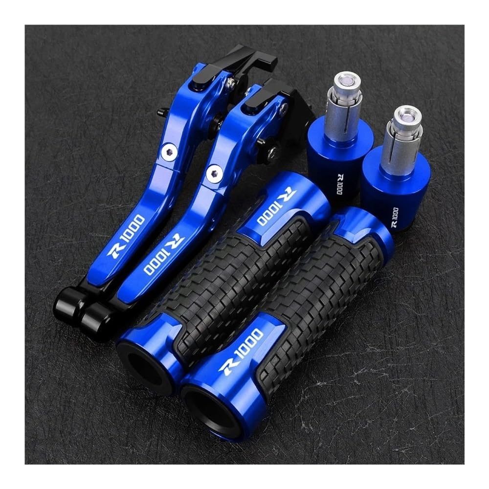 Emqdcaz Color R For Gsxr1000 Gsx R1000 2005-2006 Gsx-R Gsxr 1000 K5 K6 Brake Clutch Levers 7/8'' 22Mm Handlebar Knobs Handle Grips Ends Brake Clutch Reservoir Levers