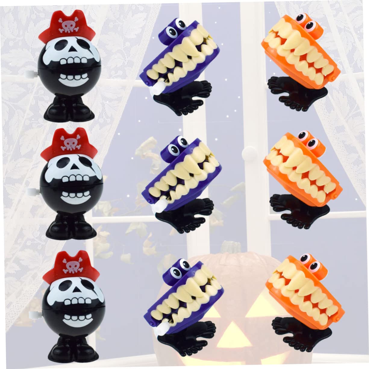 YARNOW 27 Stck. Teiliges Halloween Aufziehspielzeug Bunte Hüpftiere Lustige und Junge Mädchen Spiele Leichtes Lernspielzeug für Party und Alltag