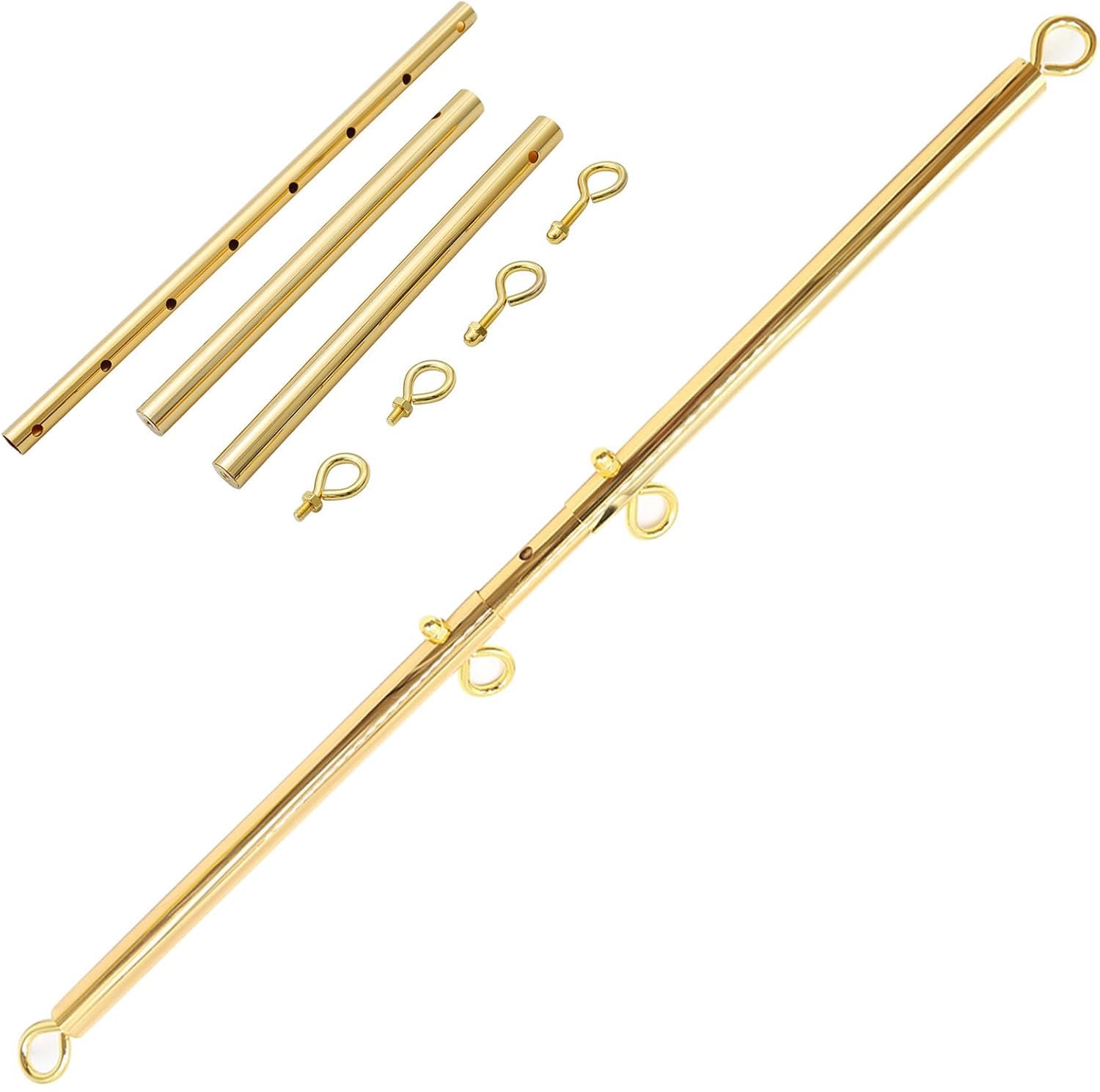 BDSMYEE - Barra separadora de metal ajustable de 61 a 91 cm, barra colgante de bondage, juguete sexual SM para parejas amantes del bondage