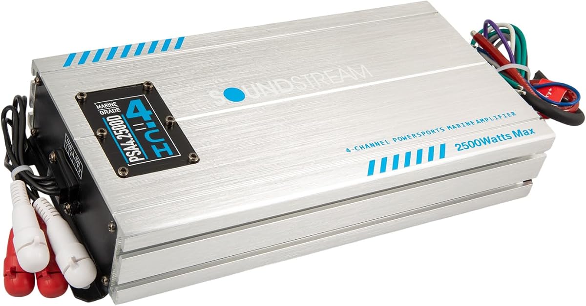 Soundstream PSA4.2500D 4-Channel Waterproof Marine Amplifier