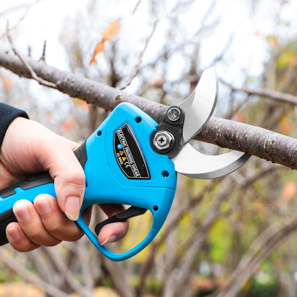 Cesoie elettriche da potatura da giardino a batteria MAX 40 mm/1,57 pollici Cesoie elettriche Trimmer wireless professionale Efficiente ricaricabile con 1/2 batteria (dimensioni: 4.0 Cordless 1 batt