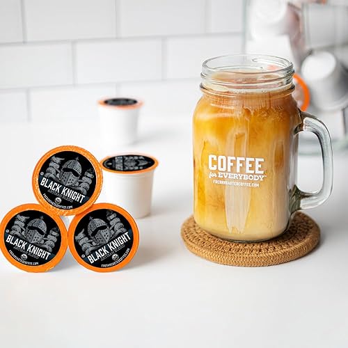 Miniatura 3 de Fresh Roasted Coffee Caballero negro orgánico tostado oscuro Kosher de comercio justo compatible con K-Cup 24 cápsulas