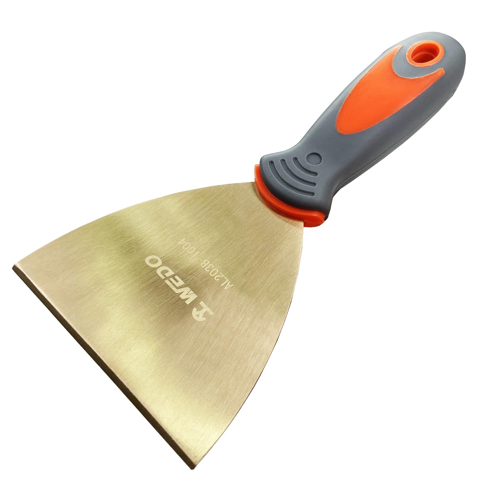 WEDO Spachtel,Nicht funkelnd Malerspachtel mit Fiberglas-Stiel, 150mm breit,aluminium bronze,Schaber Palettenmesser Kratze,Korrosionsschutz,Universalspachtel,BAM/FM-Zertifikat