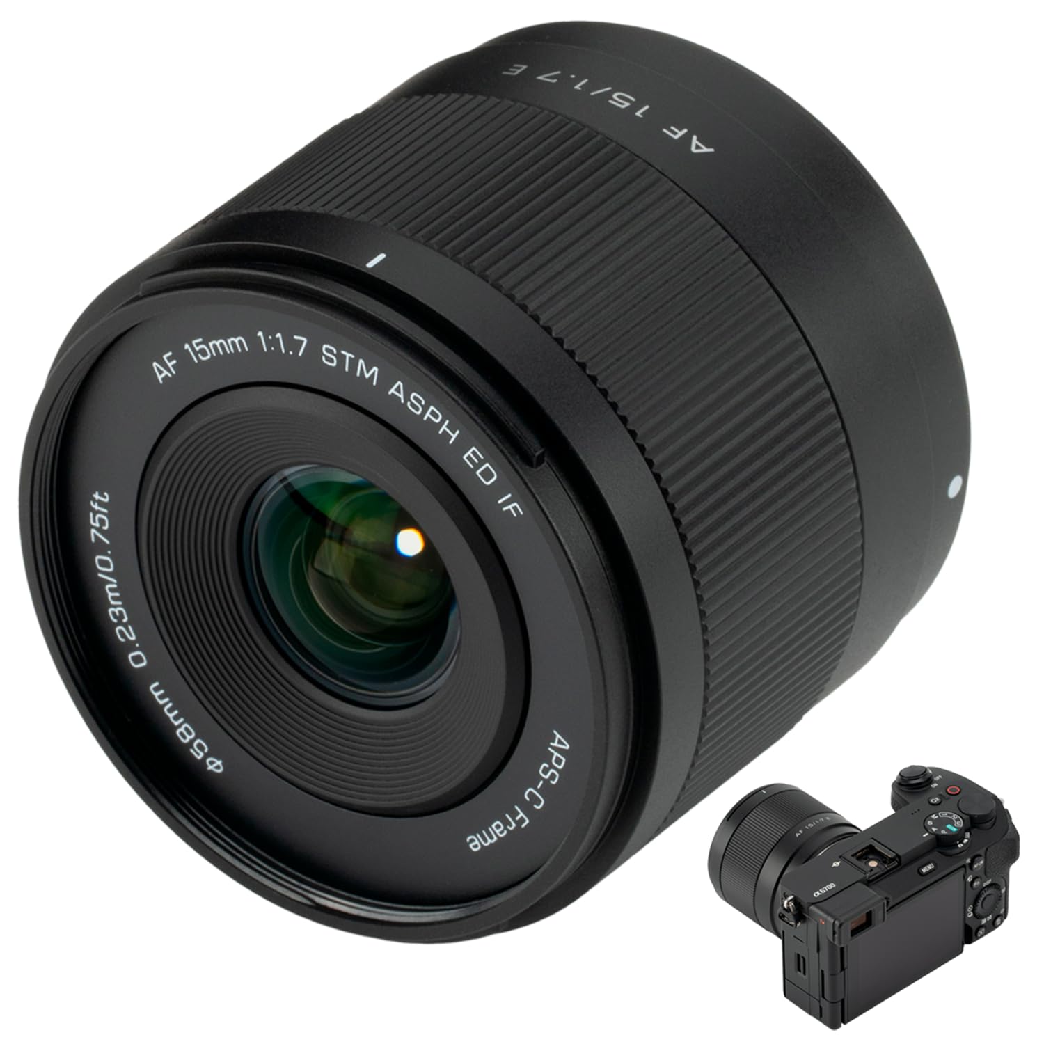 Amazon.com : VILTROX 15mm F1.7 E-Mount Lens,AF 15mm f/1.7 E for