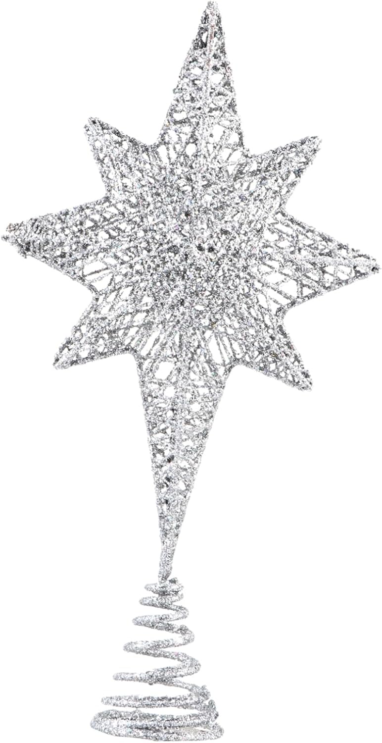 SEWOART 1pc Christmas Tree Top Star Christmas Star Tree Decoration