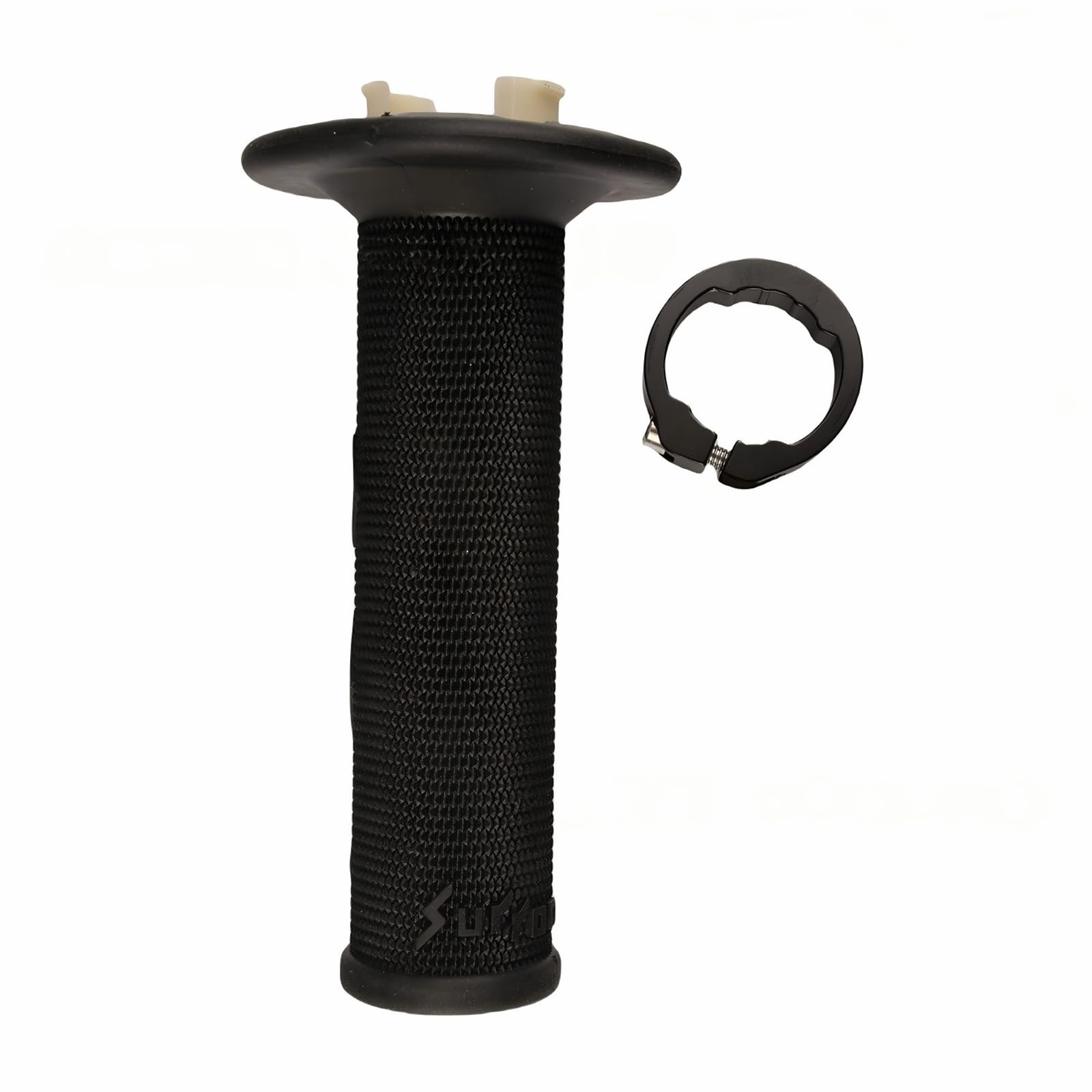 Ensemble de poignées d ' accélérateur pour Remplacement de Guidon de électrique, poignées Gauche Droite en Caoutchouc avec Pince pour Le Confort de Conduite et l ' Entretien Courant du vélo de de de