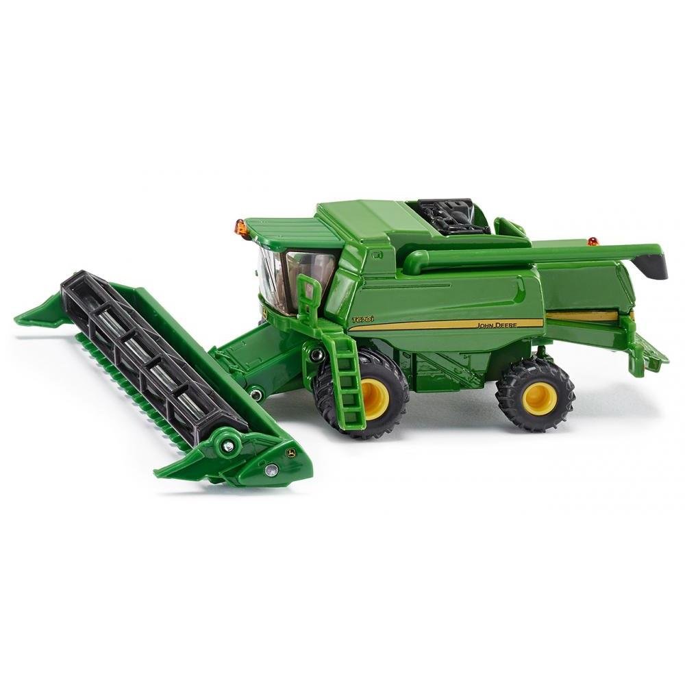 siku 1876, John Deere T670i Mähdrescher, 1:87, Metall/Kunststoff, Grün, Bewegliches und abnehmbares Schneidwerk
