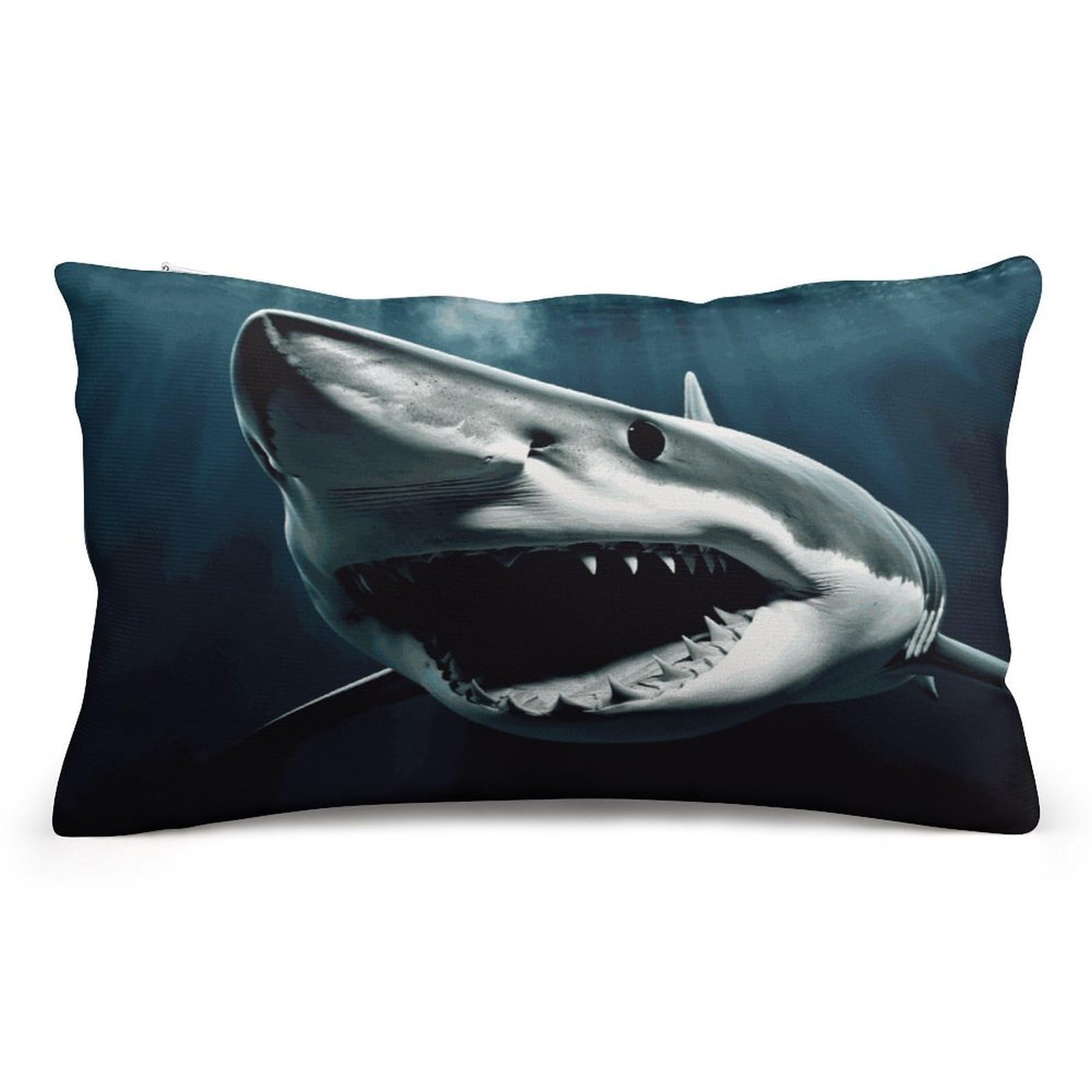 Wsoihfec Style Shark Throw Pillow Covers Decorative, Pillow Cases Soft Plush, Modern Farmhouse Boho Cushion Cover For Bed Couch Sofa Living Room Spring Decor8 X12