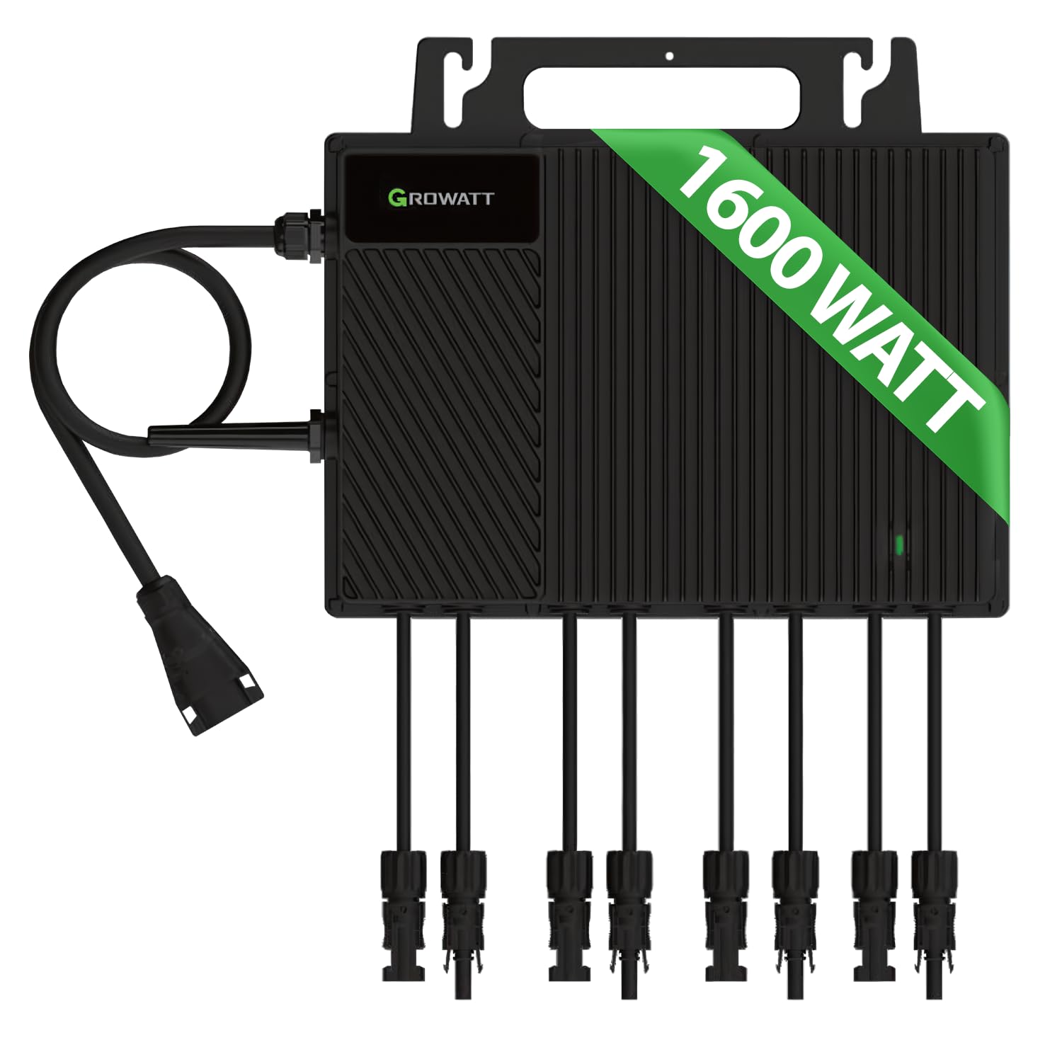 Growatt NEO 1600M-X2 Mikrowechselrichter – 1600W – VDE-konform – für 4 Solarmodule – WiFi-Funktion – ideal für Balkonkra