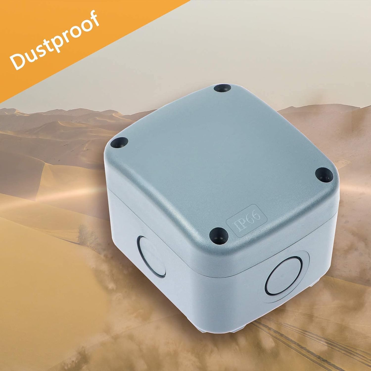 Nineleaf 1PK Junction Box 3 1/4" x 2 3/4" x 2 1/4" (86x74x62mm) and 10 Piece M20x1.5 Black Compression Cable Glands IP66 Waterproof for Outdoor Use