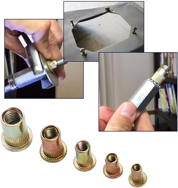 Herramienta de remaches, zinc, acero, 10 piezas, M5 miniatura 4