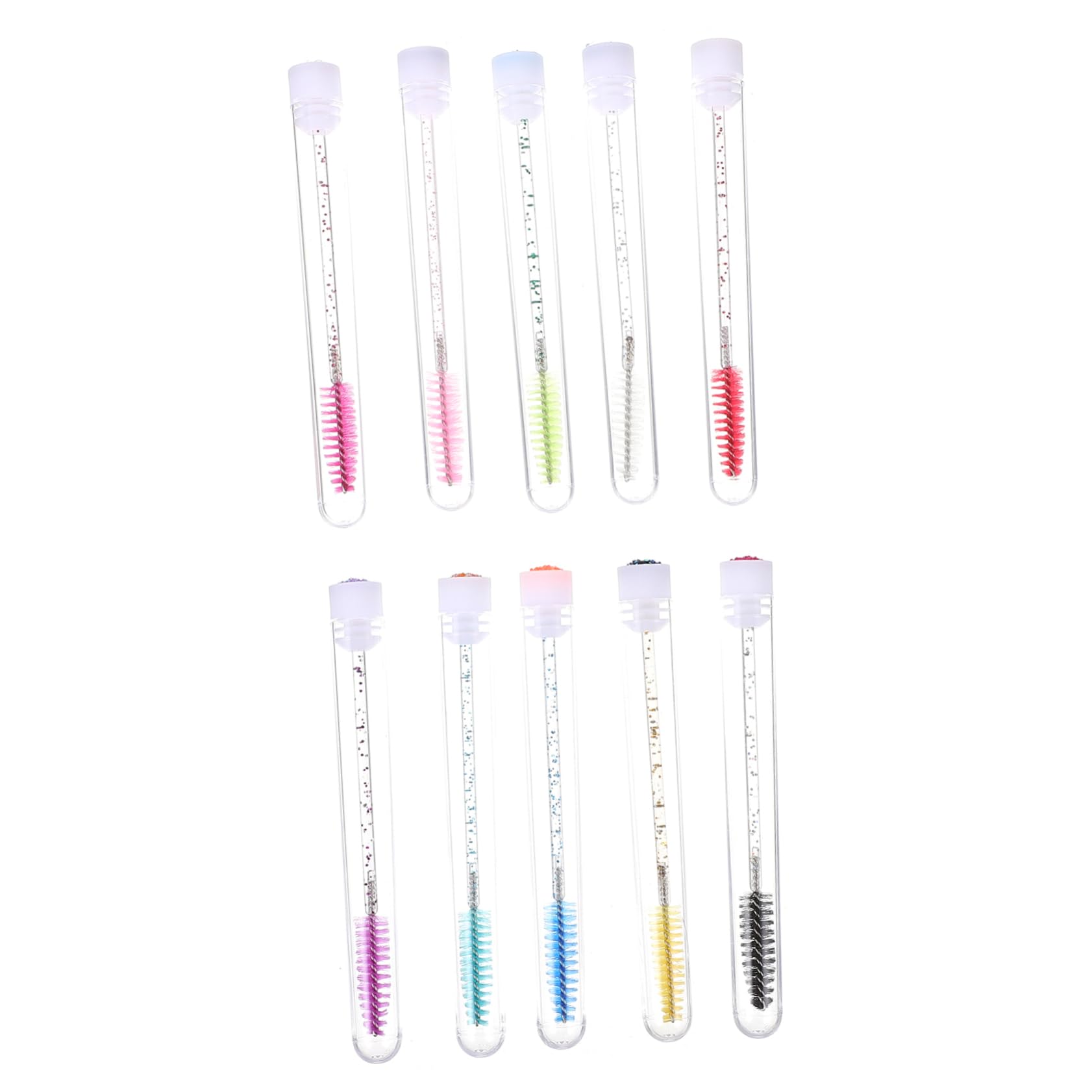 IWOWHERO Portable Mascara Tube 20pcs Simple Mascara Wands Easy to Use Makeup Tool