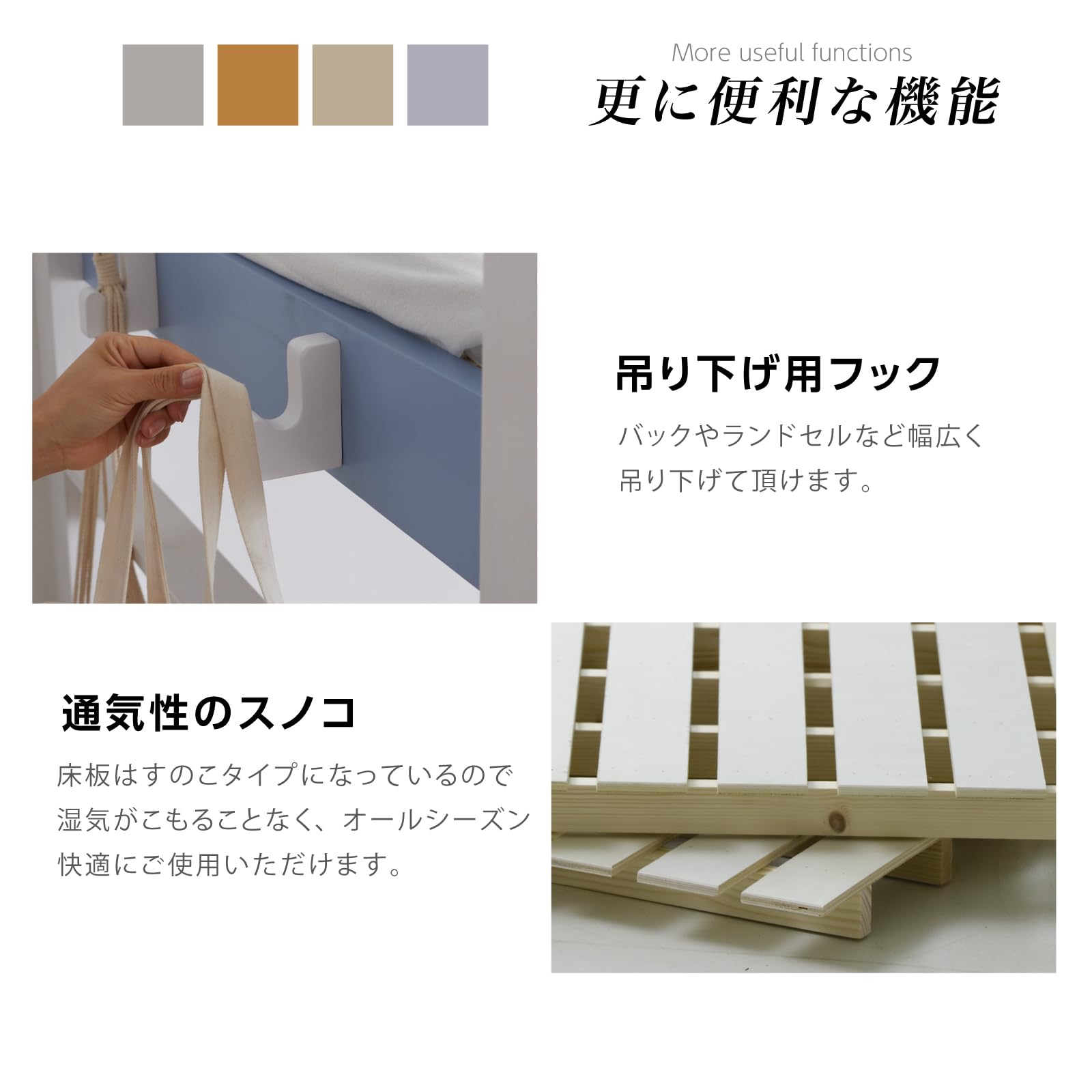Amazon｜耐荷重900kg 2段ベッド 二段ベッド 大人用 分割 子供 頑丈 2段 
