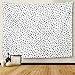 TOMPOP Tapestry Polka Dot Simple Structure Abstract Many Scattered Pieces Black White Home Decor Wall Hanging for Living Room Bedroom Dorm 60x80 Inches