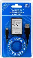 Bateria Controle + Cabo Carregador Usb