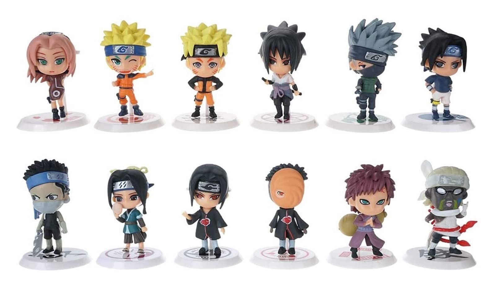 Buy Naruto Chibi Set 12 Mini Figures Naruto Statues Naruto Set Small