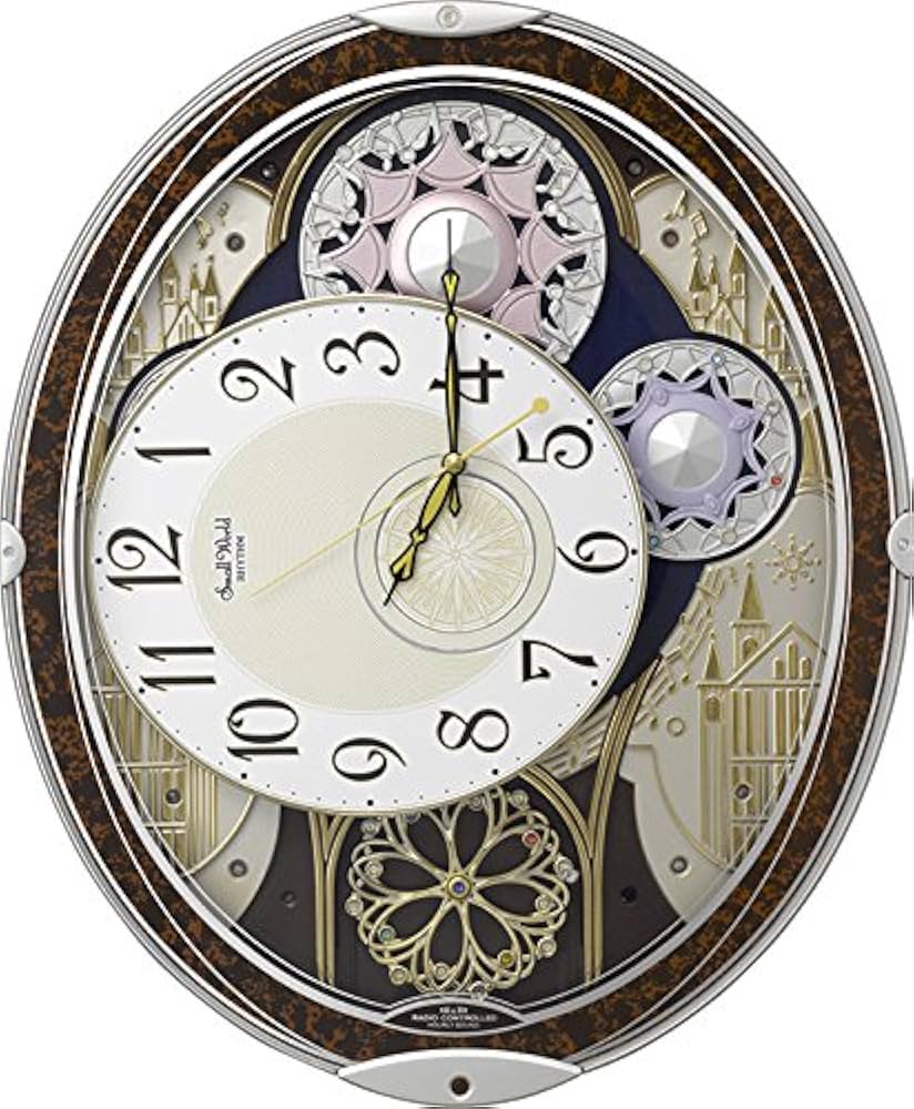 Amazon.co.jp: リズム(RHYTHM) 掛け時計 電波 アナログ からくり